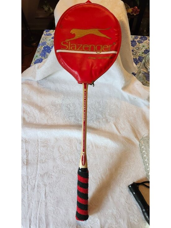 Slazenger Other - Slazenger Fire Power Laminated Bamboo Squash Racquet With Red Cover
